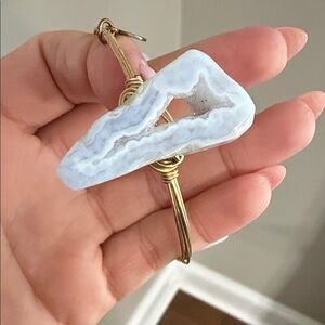 Bourbon and Boweties Rare Agate Slice - medium size stone